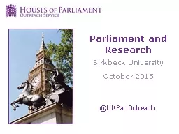 Parliament and Research