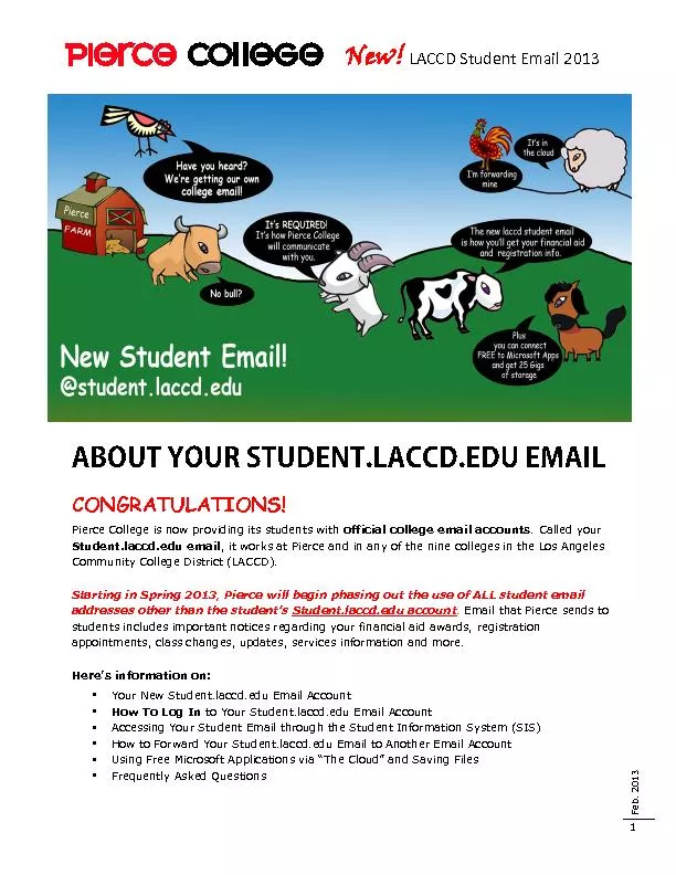 LACCD Student Email