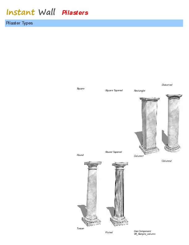 Instant    Pilasters