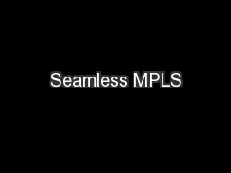 Seamless MPLS