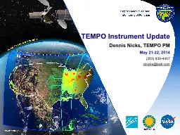 TEMPO Instrument Update