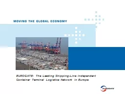 EUROGATE: The Leading Shipping-Line Independent