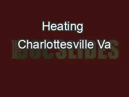Heating Charlottesville Va