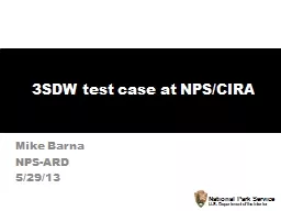 3SDW test case at NPS/CIRA