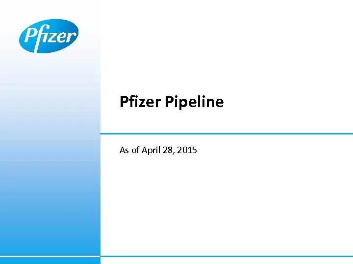 Pfizer Pipeline