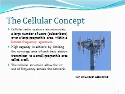The Cellular Concept