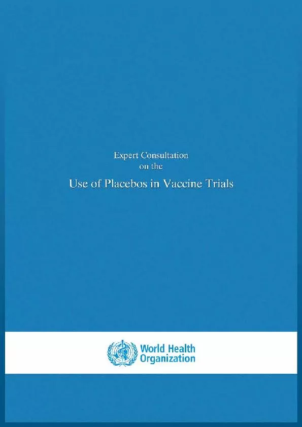 05USE OF PLACEBOS IN VACCINE TRIALS