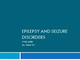 Epilepsy and Seizure Disorders