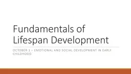 Fundamentals of Lifespan Development