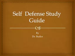 Self  Defense Study Guide