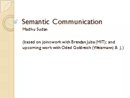 Semantic Communication