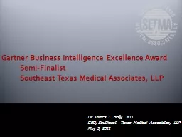 Gartner Business Intelligence Excellence Award