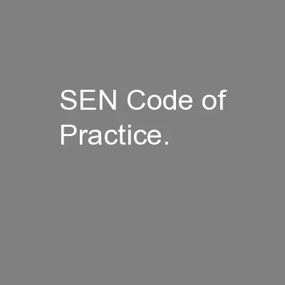 SEN Code of Practice.