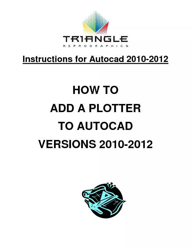 Instructions for Autocad 2010-2012