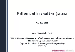 Patterns of innovation (cases)