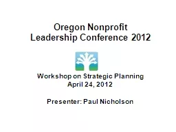 Oregon Nonprofit Leadership Conference 2012