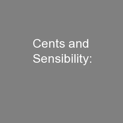 Cents and Sensibility: