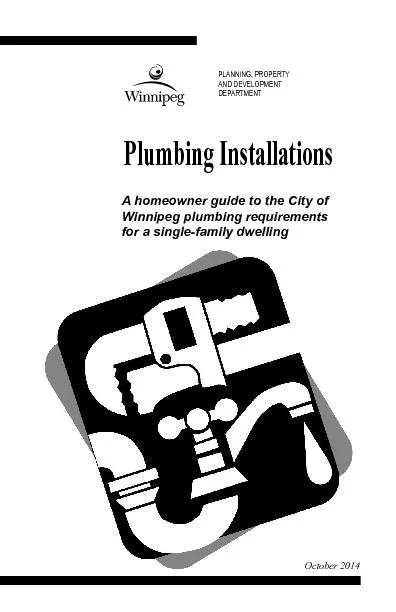 A homeowner guide to the City of Winnipeg plumbing requirements 
...