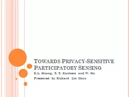 Towards Privacy-Sensitive Participatory Sensing