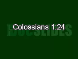 Colossians 1:24
