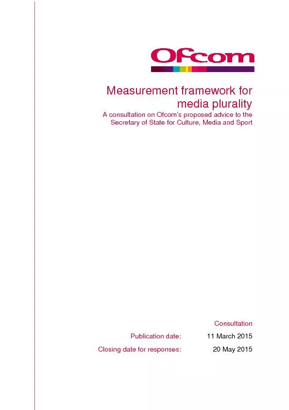 Measurement framework for