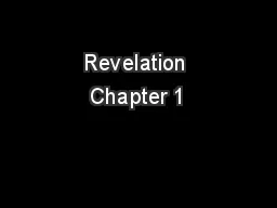 Revelation Chapter 1