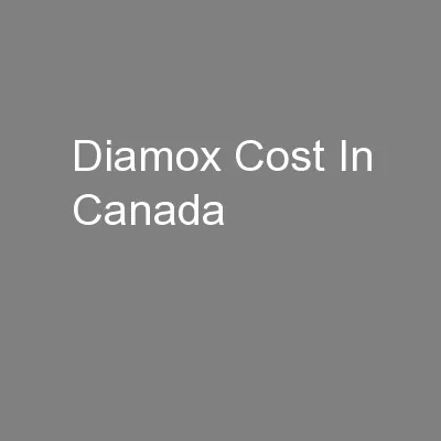 Diamox Cost In Canada