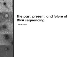 The past, present, and future of DNA sequencing