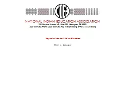 Sequestration and Native Education
