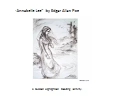 “ Annabelle Lee”  by Edgar Allan Poe