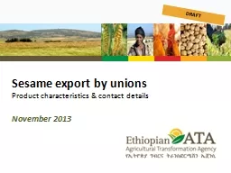 Sesame export by unions