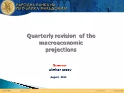 Quarterly revision of the macroeconomic projections