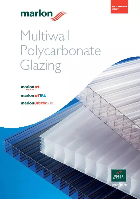 POLYCARBONATESHEETMultiwall Polycarbonate Glazing