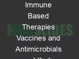 Journal of Immune Based Therapies Vaccines and Antimicrobials     httpdx