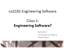 cs2220: Engineering Software