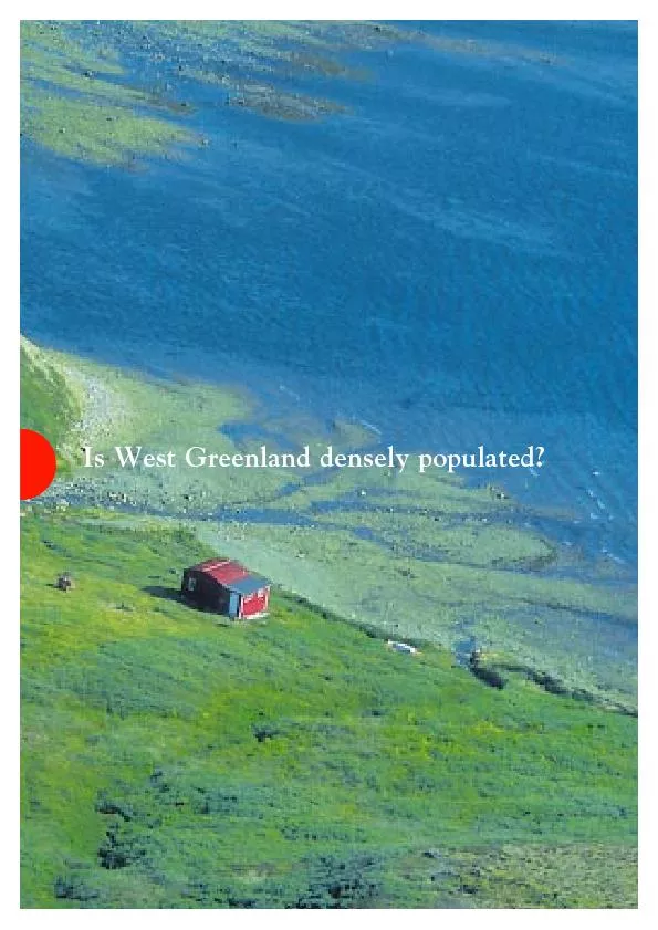 Is West Greenland densely populated?
