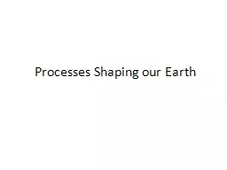 Processes Shaping our Earth