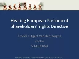 Hearing European Parliament