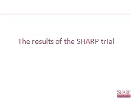 The results of the SHARP trial