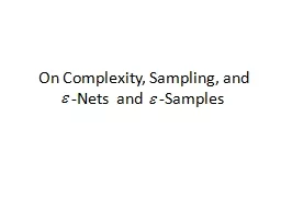 On Complexity, Sampling, and