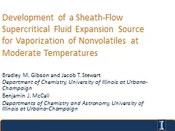 Development of a Sheath-Flow Supercritical Fluid Expansion