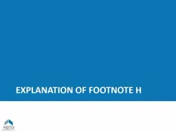 Explanation of footnote h