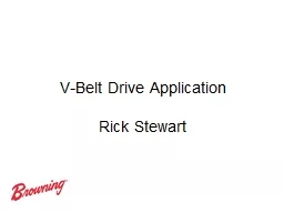 V-Belt Drive Application