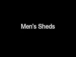 Men’s Sheds