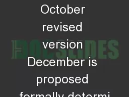 received October revised version December is proposed formally determi
