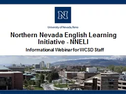 Northern Nevada English Learning Initiative - NNELI