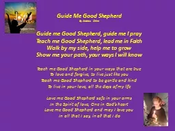 Guide Me Good Shepherd