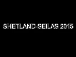 SHETLAND-SEILAS 2015