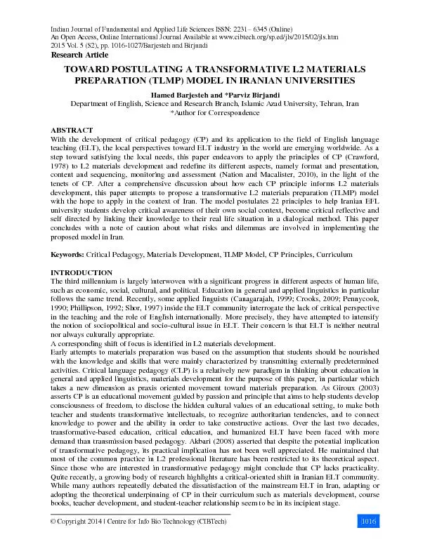 Indian Journal of Fundamental and Applied Life Sciences ISSN: 2231
...