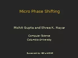 Micro Phase Shifting